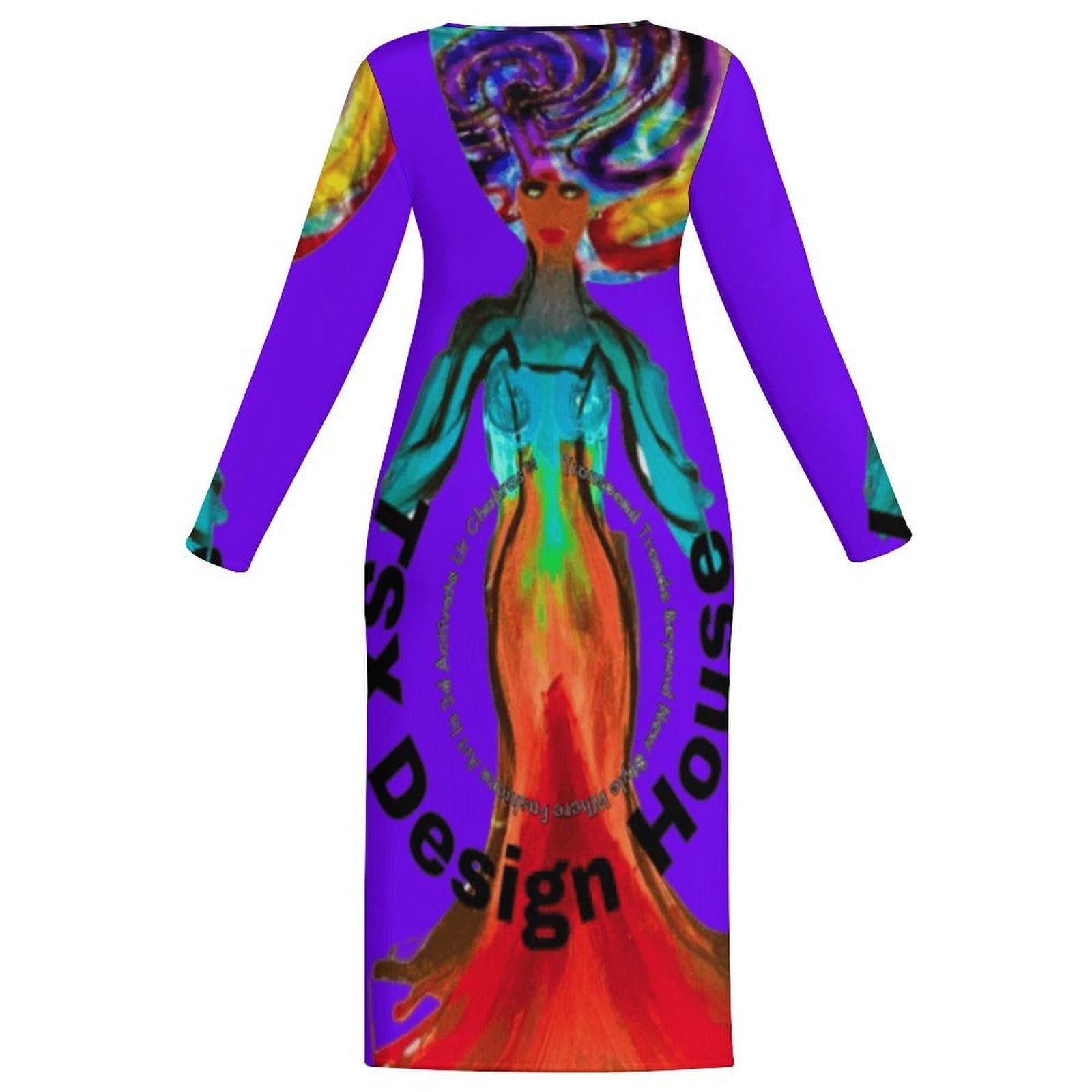 Signature Sahasrara™ Long Sleeve Bodycon Dress