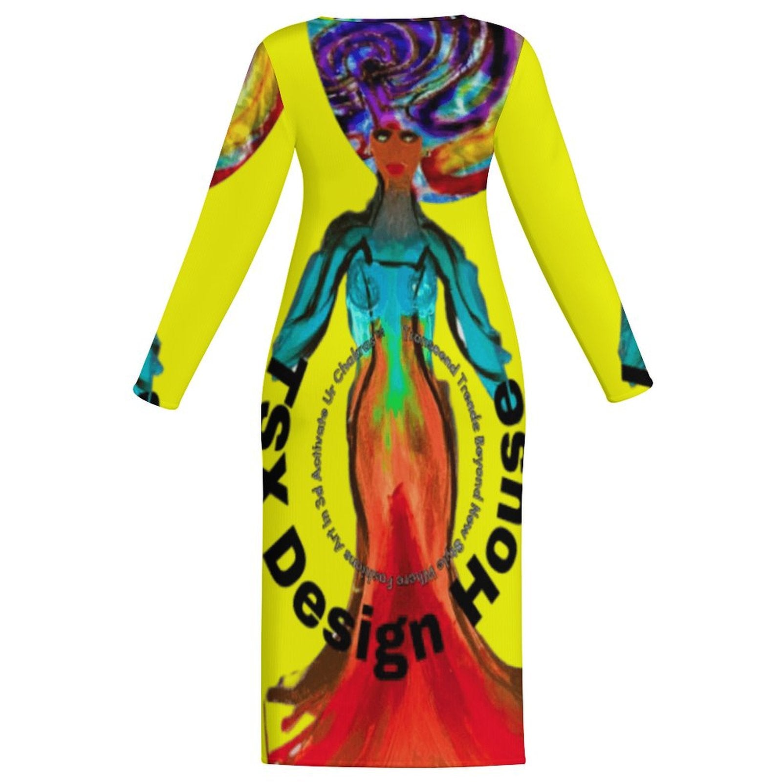 Signature Manipura™ Long Sleeve Bodycon Dress