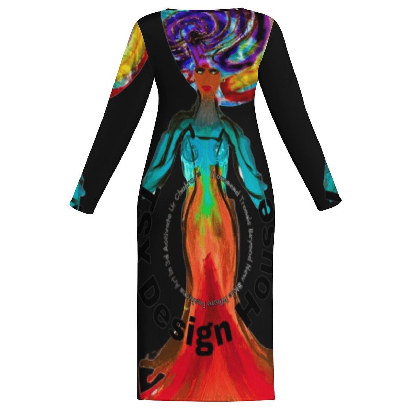 Signature Cosmos™ Long Sleeve Bodycon Dress